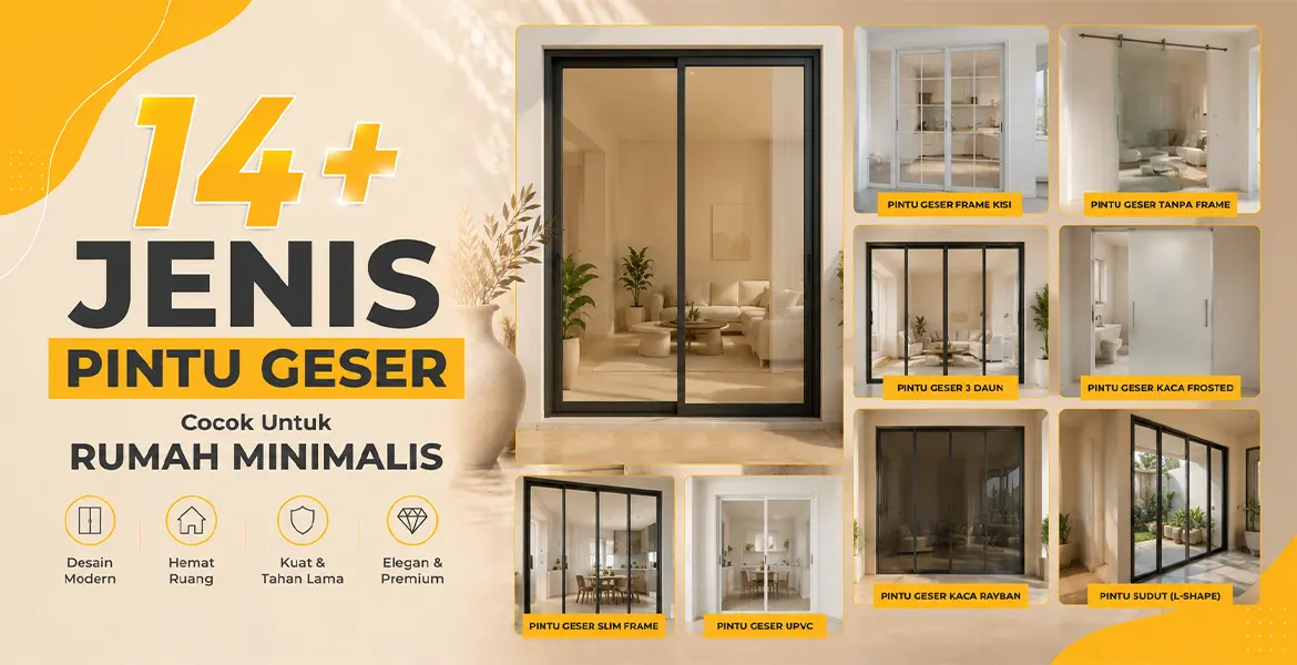 14+ Jenis Pintu Geser Cocok Untuk Rumah Minimalis