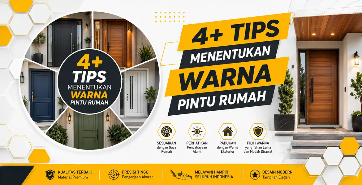 4+ Tips Menentukan Warna Pintu Rumah