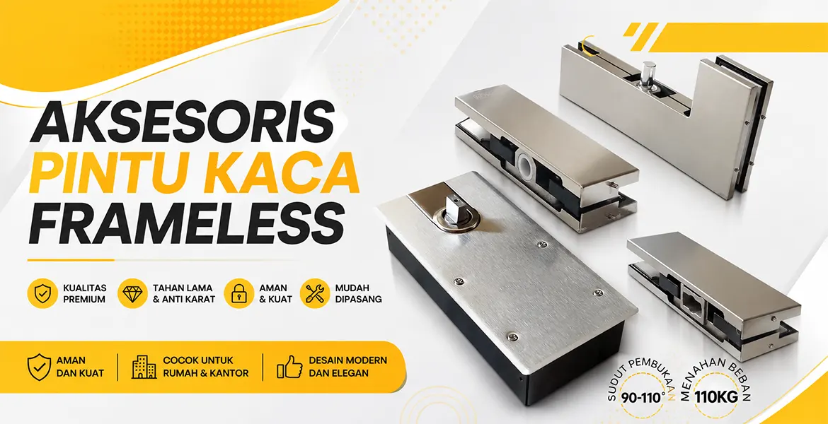 Aksesoris Pintu Kaca Frameless
