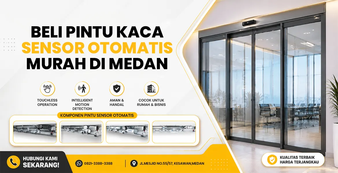 Beli Pintu Kaca Sensor Otomatis Murah Di Medan