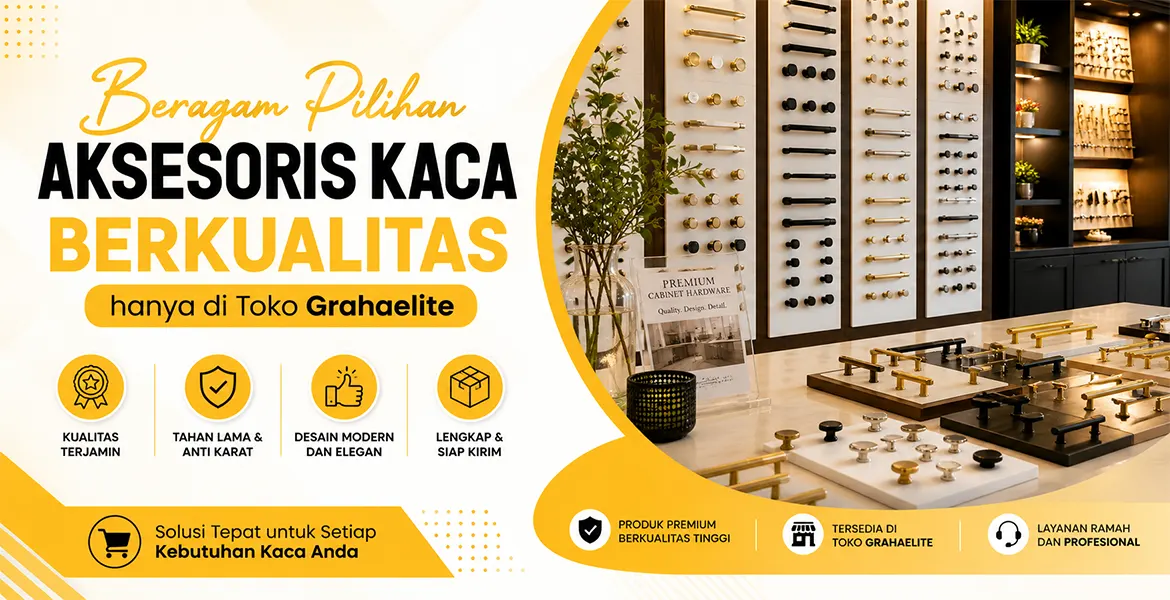 Beragam Pilihan Aksesoris Kaca Berkualitas hanya di Toko Grahaelite