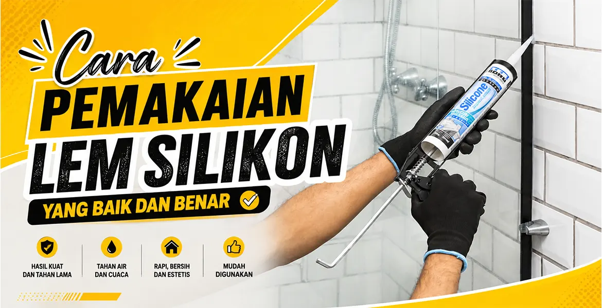 Cara pemakaian lem silikon yang baik dan benar
