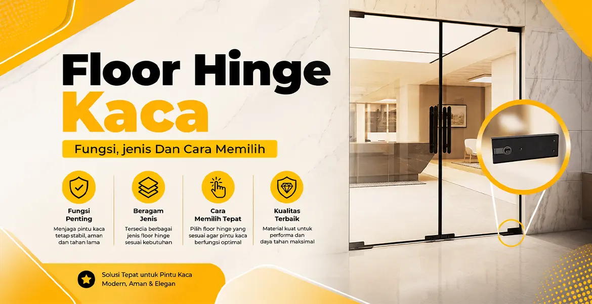 Floor Hinge Kaca Fungsi, jenis Dan Cara Memilih