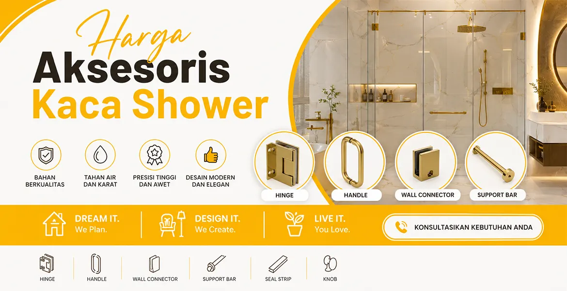 Harga Aksesoris Kaca Shower