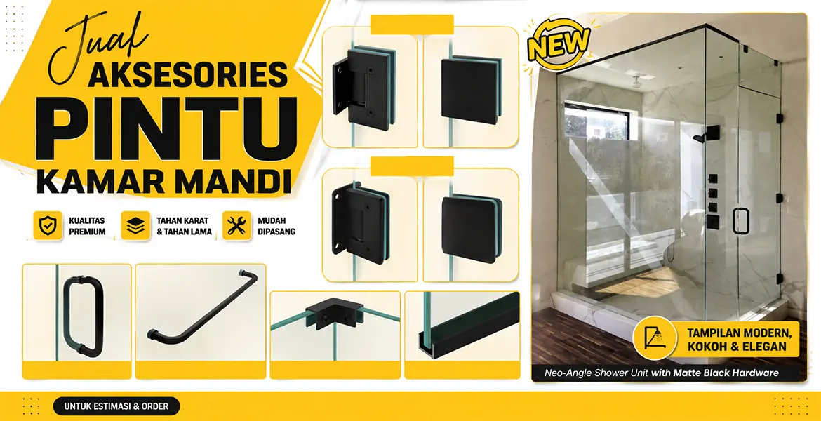 Jual Aksesories Pintu Kamar Mandi