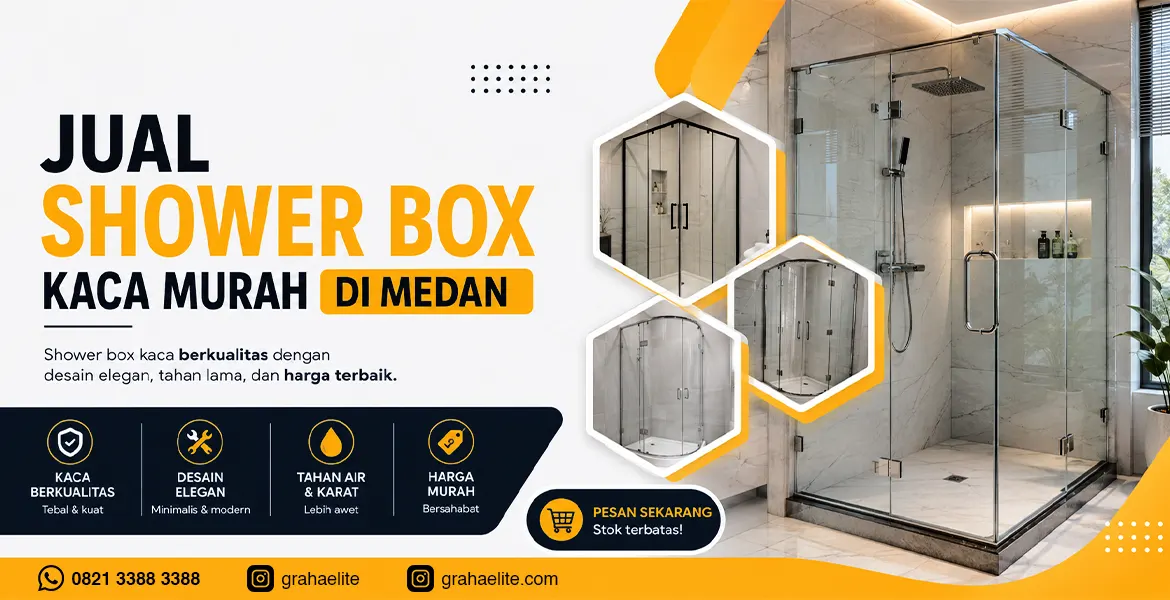 Jual Shower box Kaca Murah di Medan