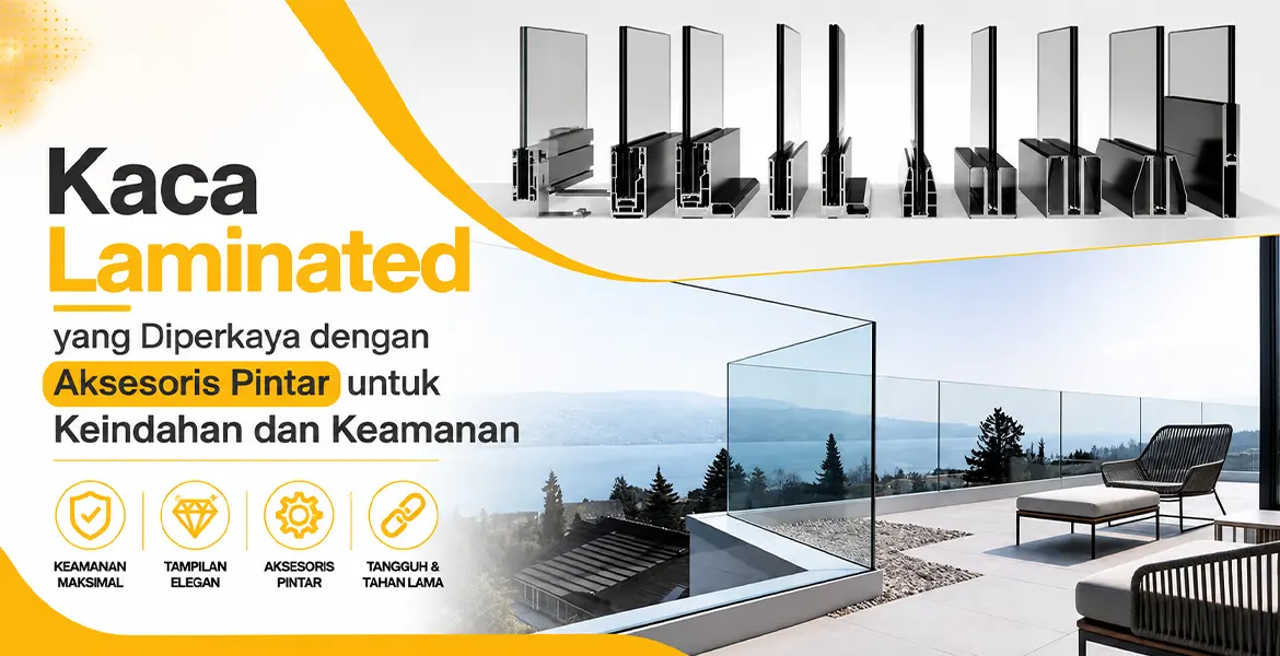 Kaca Laminated yang Diperkaya dengan Aksesoris Pintar untuk Keindahan dan Keamanan