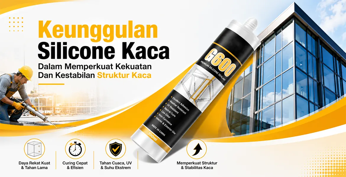Keunggulan Silicone Kaca Dalam Memperkuat Kekuatan Dan Kestabilan Struktur Kaca
