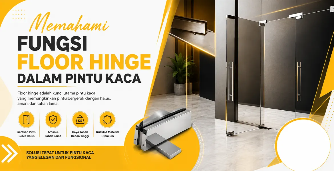 Memahami Fungsi Floor Hinge dalam Pintu Kaca