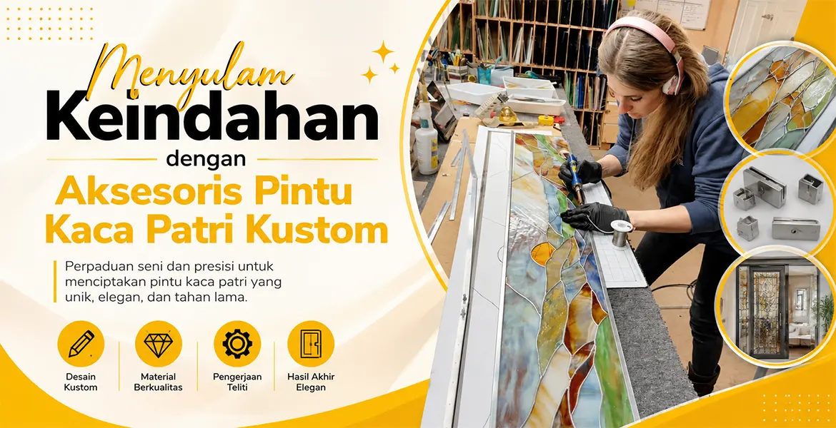 Menyulam Keindahan dengan Aksesoris Pintu Kaca Patri Kustom