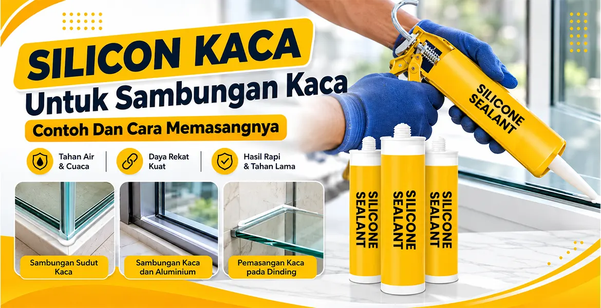 Silicon Kaca Untuk Sambungan kaca Contoh Dan Cara Memasangnya