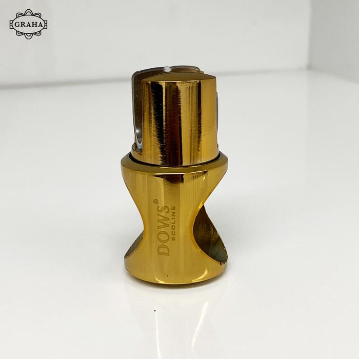 Connector Pipa ke Kaca 1 Inch GOLD / ROSE GOLD - Gold