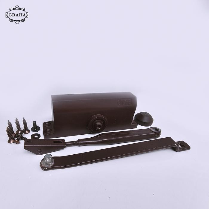 Door Closer With Hold Open | OMGE DCM 101D Coklat Brown