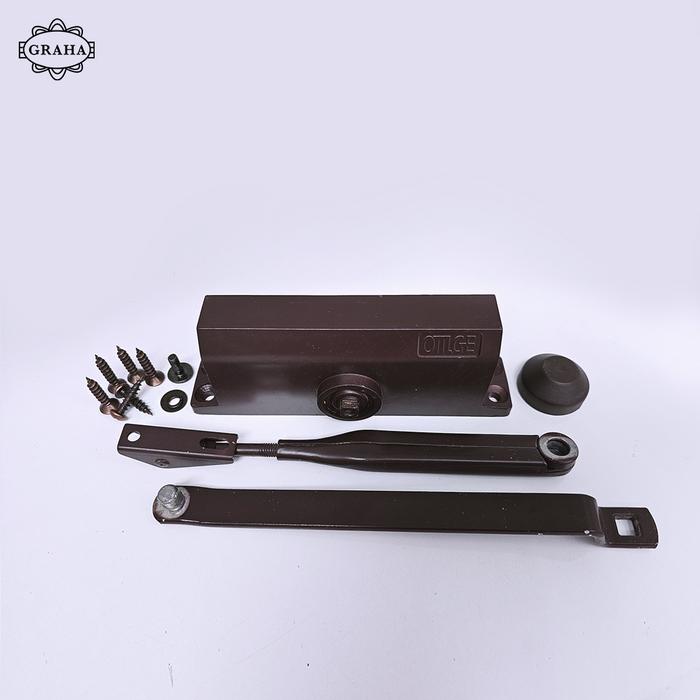 Door Closer With Hold Open | OMGE DCM 101D Coklat Brown