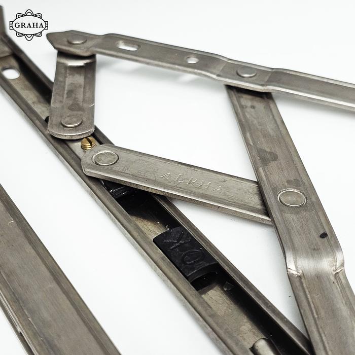 Engsel Casement Jendela Aluminium / Kayu Alpha 10 Inci