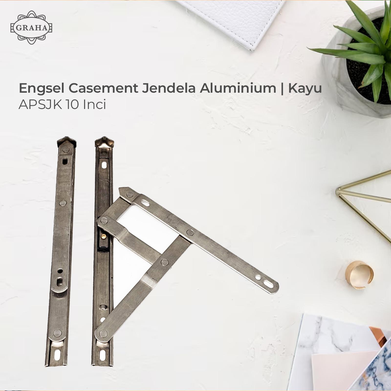 Engsel Casement Jendela Aluminium / Kayu APSJK 10 Inci