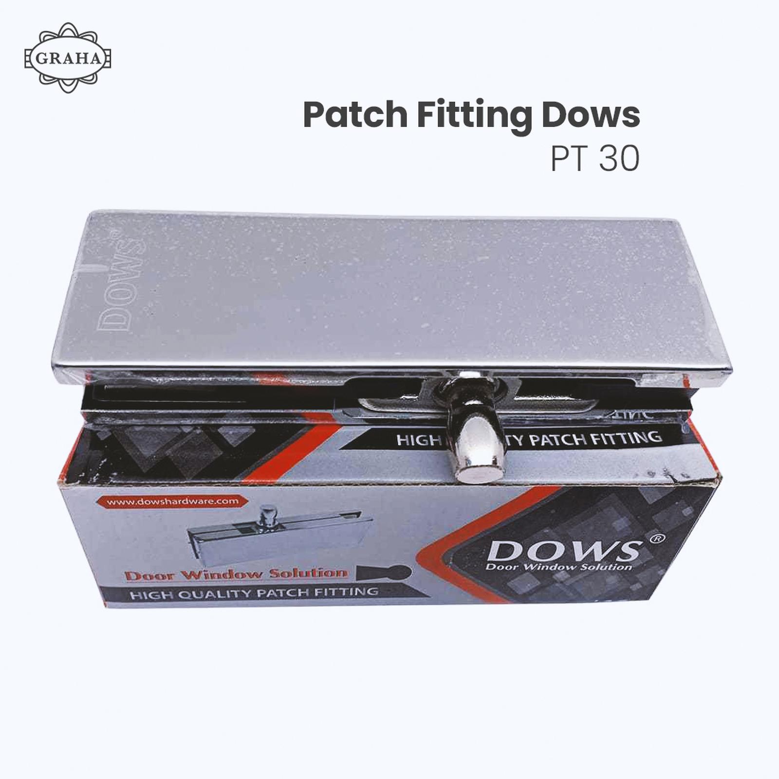 Engsel Patch Fitting Dows PT 30 Untuk Kaca Mati Atas