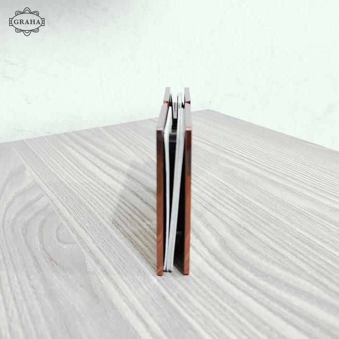Engsel Pintu Kaca Shower Hinge 43/101 Glass to Glass 180� Dekkson Rose Gold