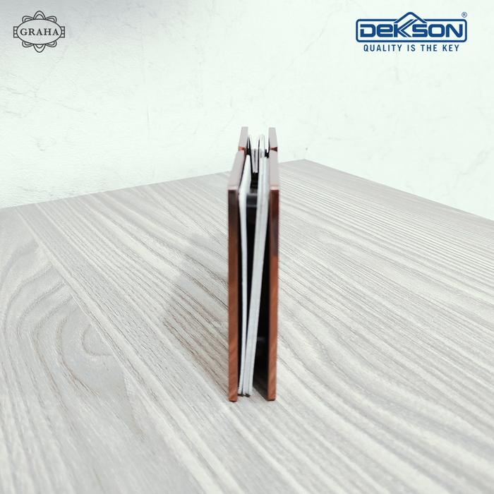 Engsel Pintu Kaca Shower Hinge Dekkson Glass to Glass 180� Rose Gold