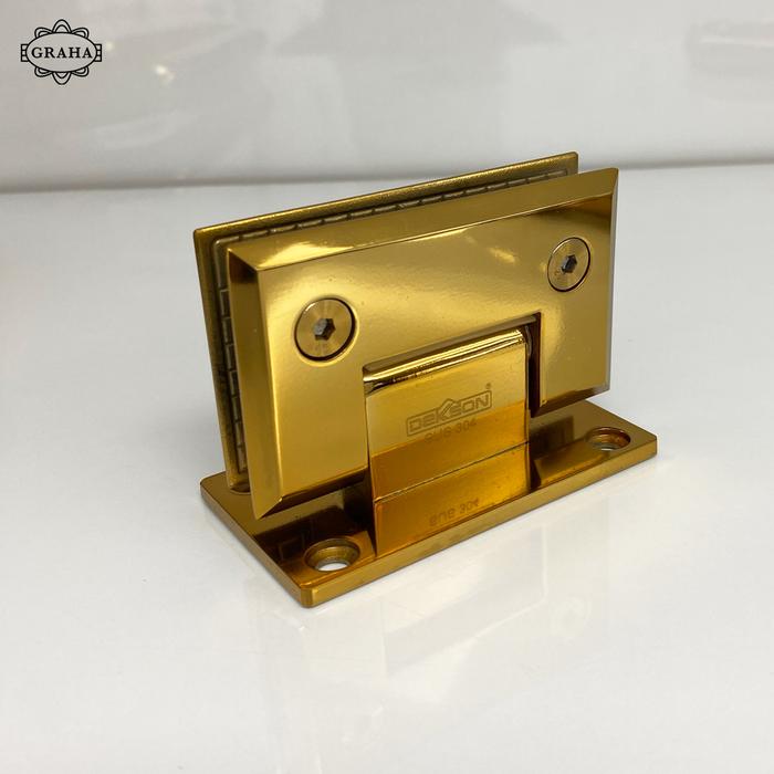 Engsel Pintu Kaca Shower Hinge Dekkson Glass to Wall Gold