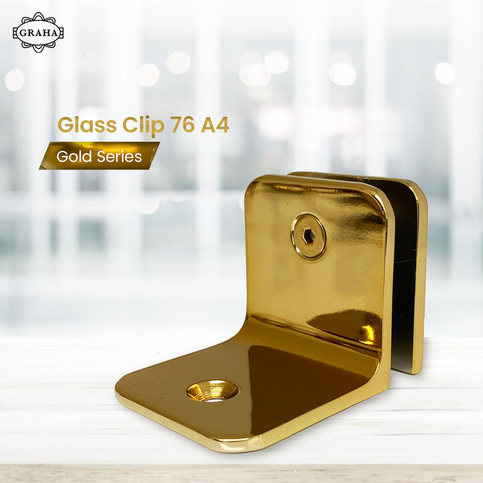 Glass Clip 76 A4 Gold