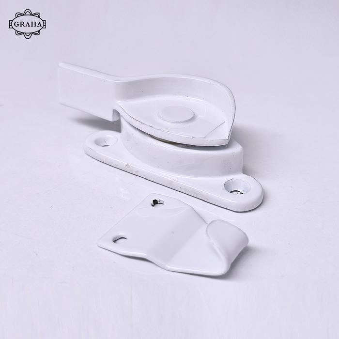 Grendel Kuping / Kunci Jendela Aluminium | Faster 310 Putih White