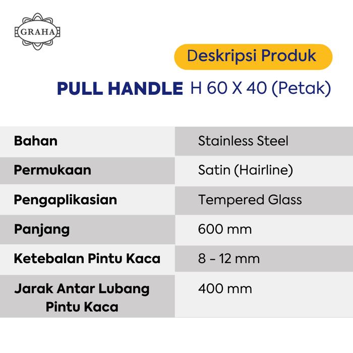 Handle H 60x40 Petak