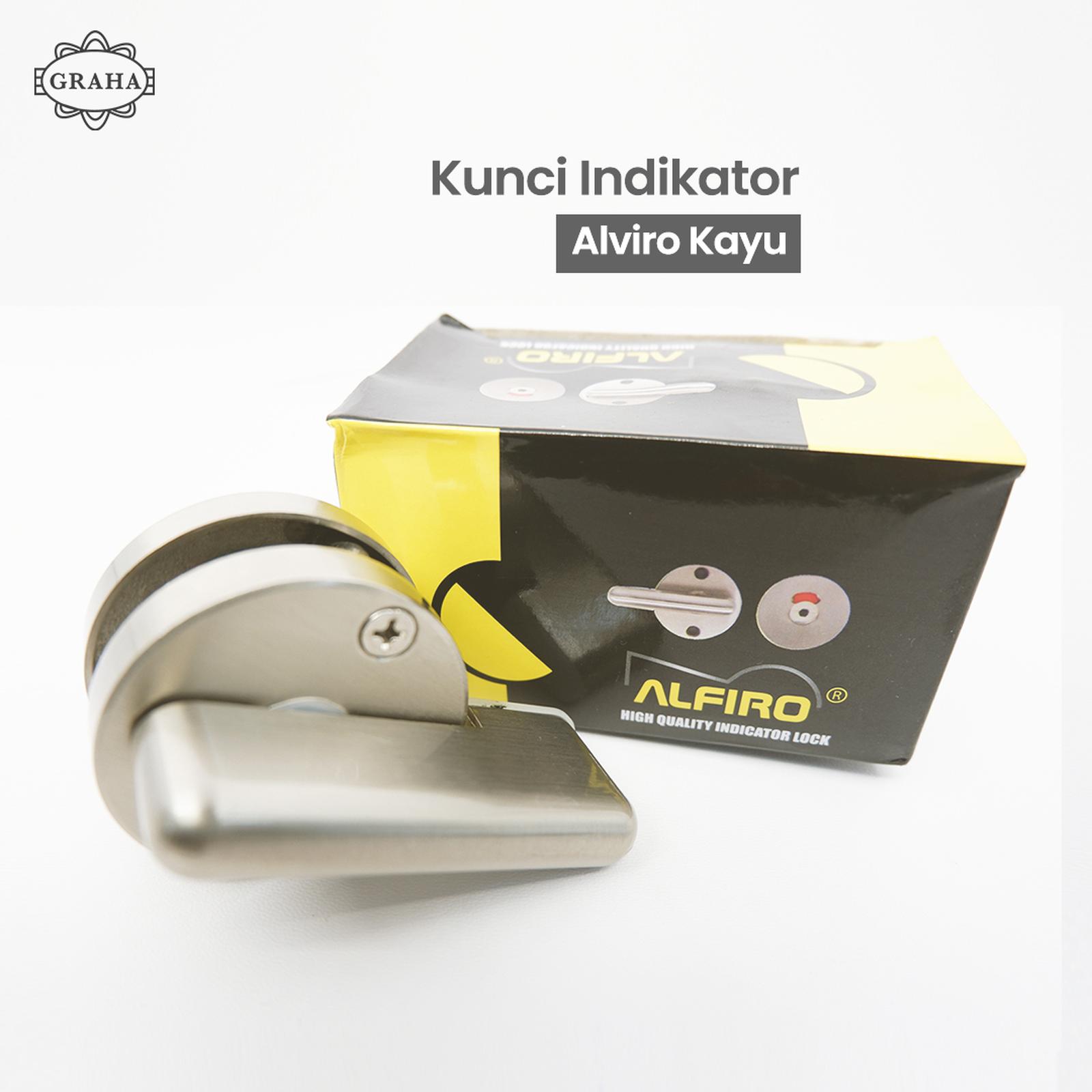 Kunci Grendel Indikator Alviro Kayu untuk Kubikal Kayu