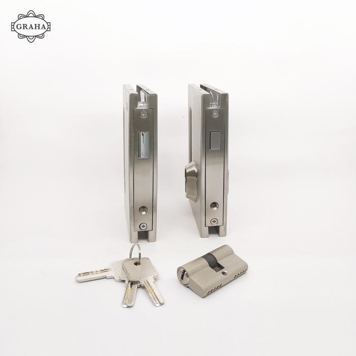 Kunci Grendel Kaca Sliding Ocius 195 Double