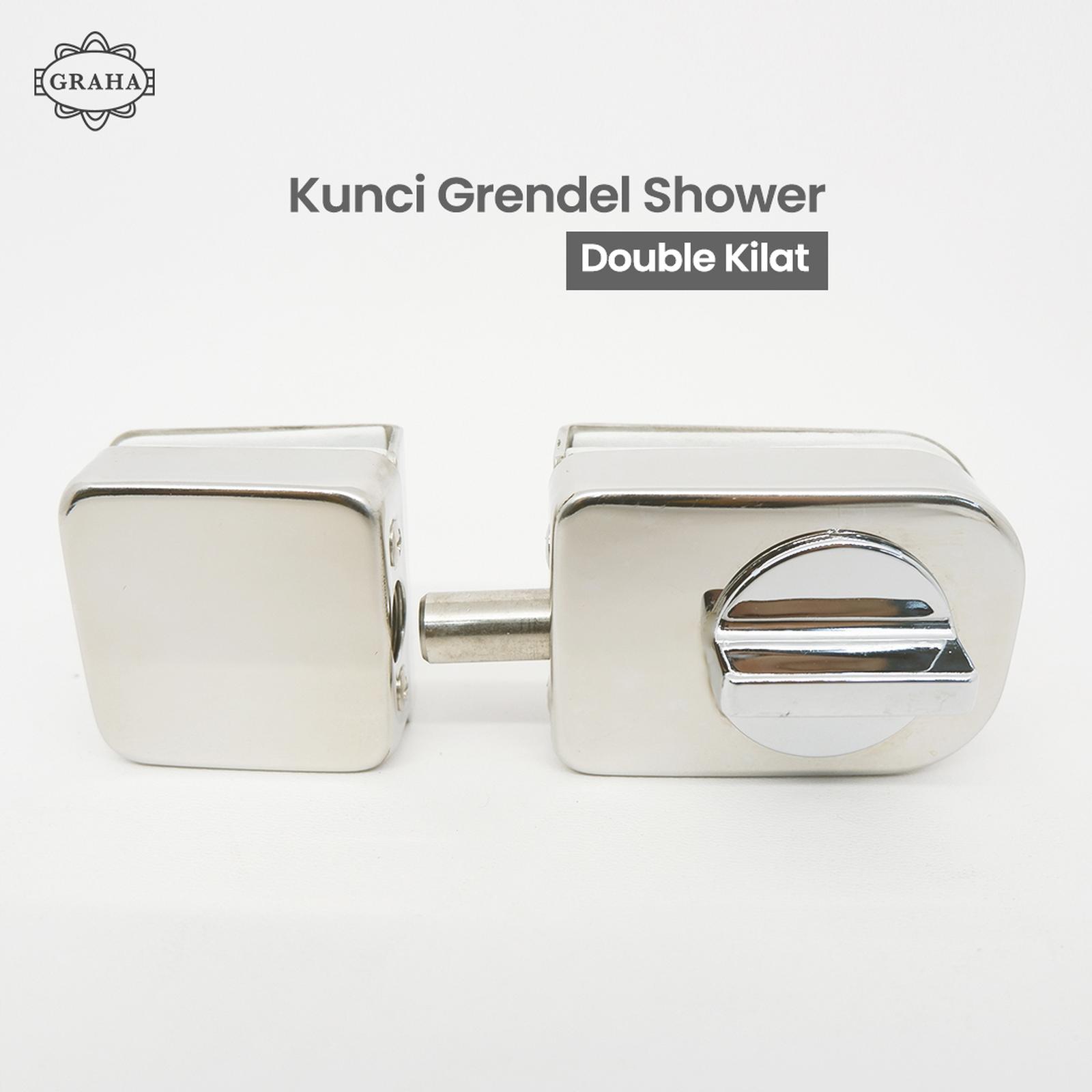 Kunci Grendel Shower Double Kilat