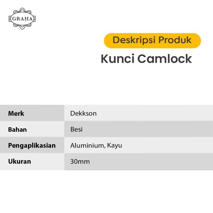Kunci Loker Camlock Dekkson 30 mm