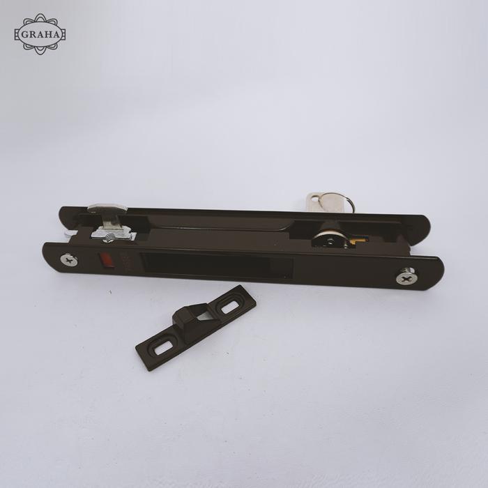 Kunci sliding aluminium lilian Brown