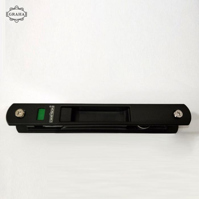 Kunci Sliding Aluminium Lilian Dekkson Black