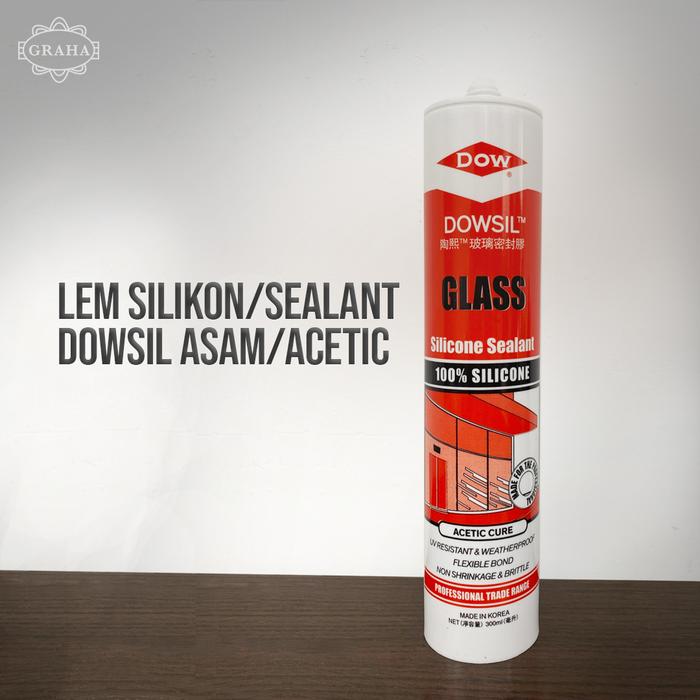 LEM SILIKON SEALANT DOWSIL NETRAL ASAM - Clear, Asam