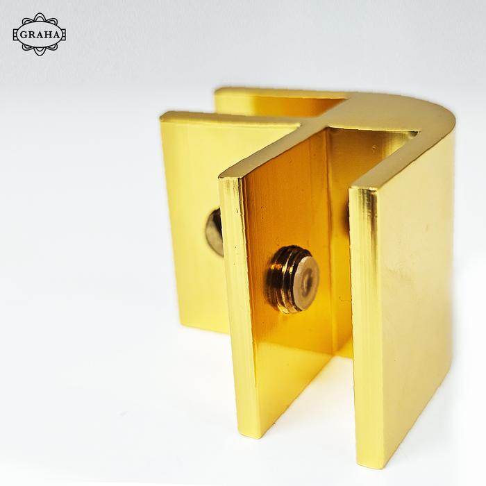 Penjepit Kaca ke Kaca Kaki Singapura L212 GD/2 Way Gold
