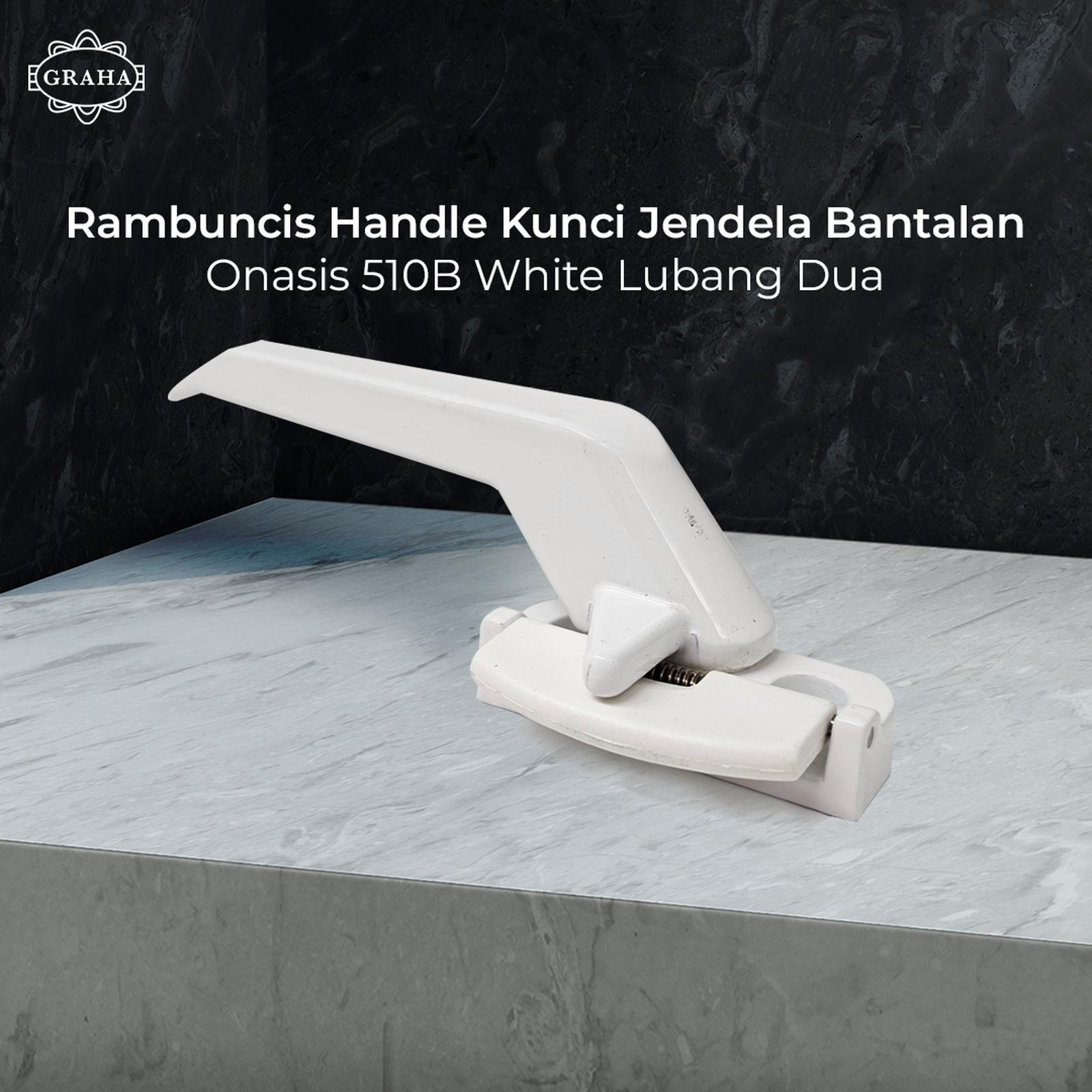 Rambuncis Handle Kunci Jendela Bantalan | Onasis 510B Putih White