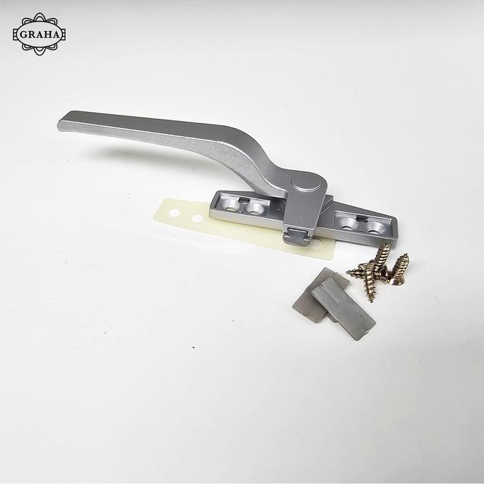 Rambuncis Handle Kunci Jendela Onasis Silver