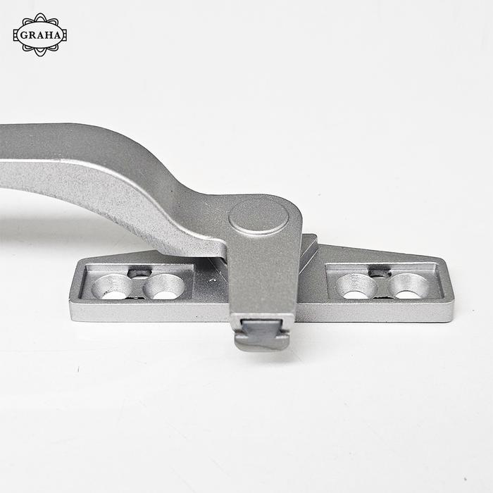 Rambuncis Handle Kunci Jendela Onasis Silver
