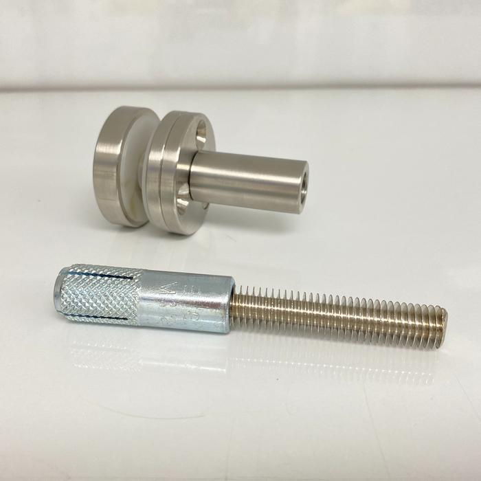 Sample of Bolt Glass Railing - Stainless Steel