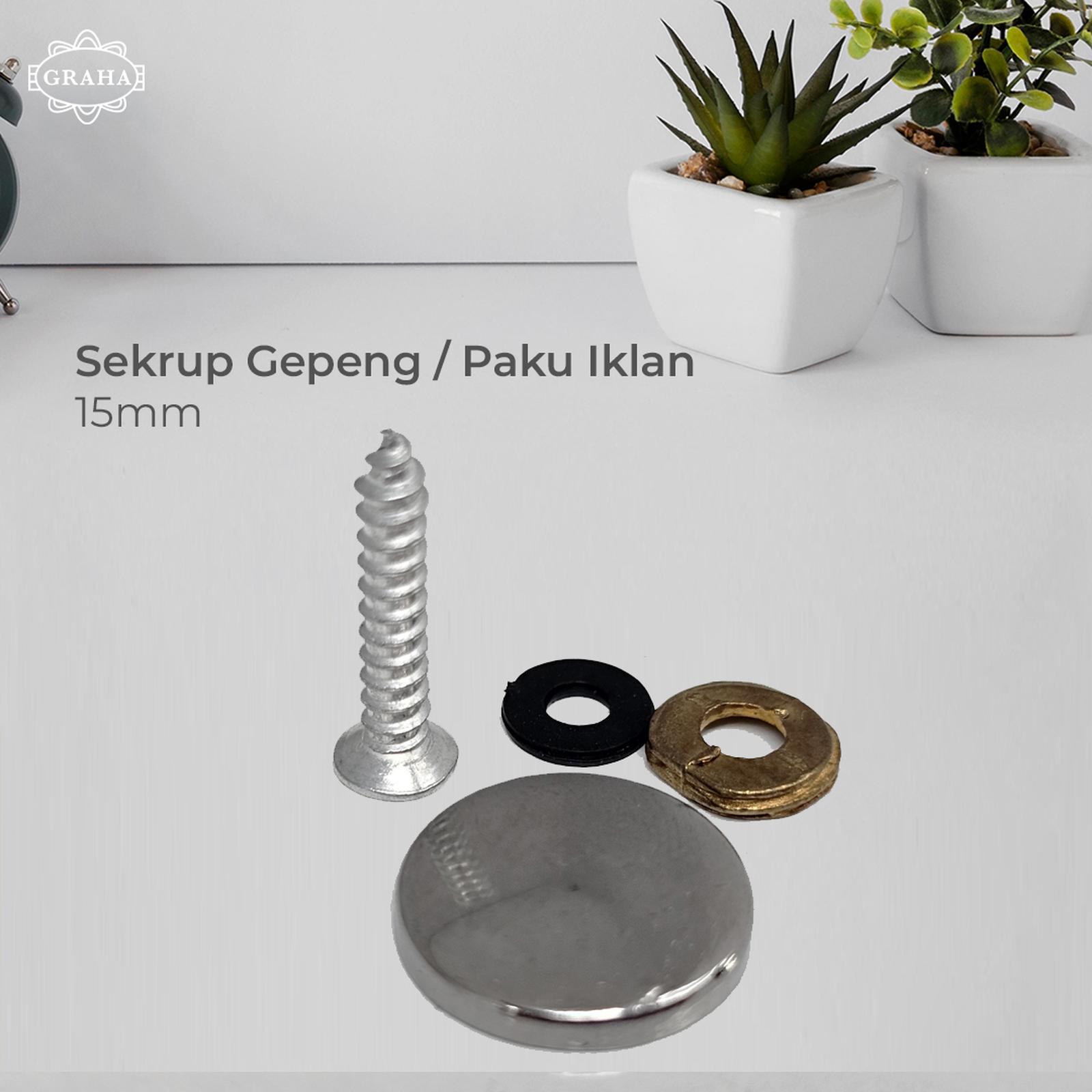 Sekrup Gepeng / Paku Iklan | 15mm