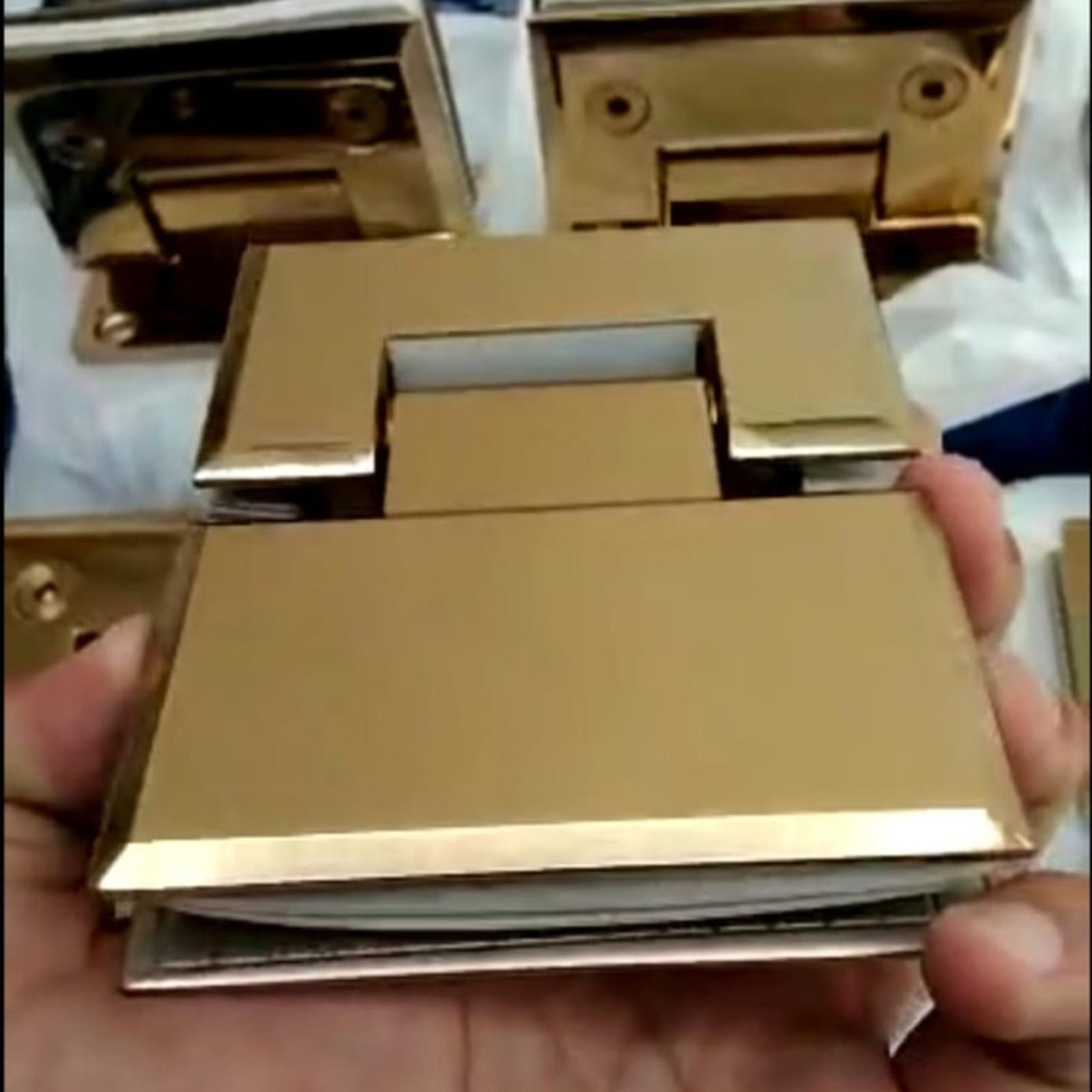 Shower Hinge Dekkson 7703 Glass to Glass 180 Gold/Rose Gold - Gold
