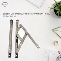 Engsel Casement Jendela Aluminium / Kayu Alpha 10 Inci