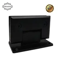 Engsel Pintu Kaca Shower Hinge 41/100 Glass to Wall 90� Black Doff