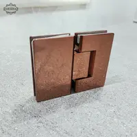 Engsel Pintu Kaca Shower Hinge 43/101 Glass to Glass 180� Dekkson Rose Gold