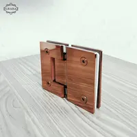 Engsel Pintu Kaca Shower Hinge 43/101 Glass to Glass 180� Dekkson Rose Gold