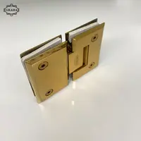Engsel Pintu Kaca Shower Hinge Dekkson Glass to Glass 180� Gold - Gold