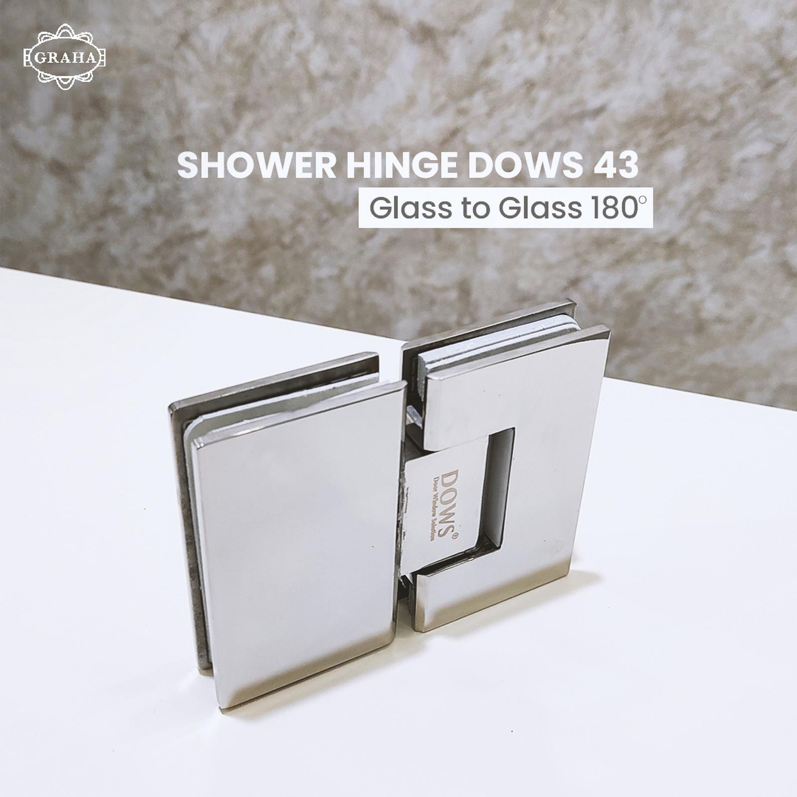 Engsel Shower Hinge Dows 43 Glass to Glass 180
