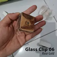 Glass Clip 06 Rose Gold