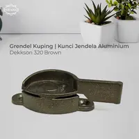 Grendel Kuping / Kunci Jendela Aluminium | Dekkson 320 Black