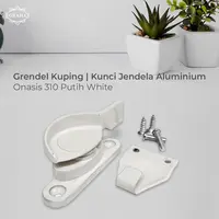 Grendel Kuping / Kunci Jendela Aluminium | Onasis 310 Putih White